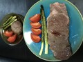 シンプルに塩胡椒で焼いたところです