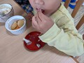 息子が手掴み