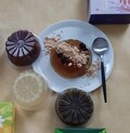 食べる直前にきなこをふりかける
