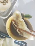 水餃子で♪皮とぅるんとぅるんっ。