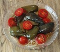 夏野菜の煮浸しの素麺。