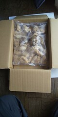 届いた商品を開いたところです