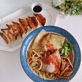 焼き餃子と煮干しラーメン