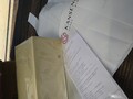 梱包状態、袋と商品説明書