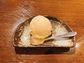 バニラアイスに蜂蜜入れて練りました