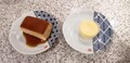 濃厚なプリンとチーズケーキです。