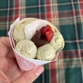 解凍後のいちご抹茶もち