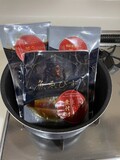 湯煎で温めました。