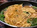 〆のちゃんぽん麺はもっちもち食感♪