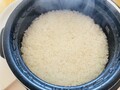 ピカピカのお米が炊き上がりました！