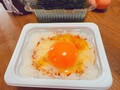 ホクホクご飯と農家のたまご！最高の贅沢！