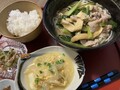卵とじとあんかけうどん