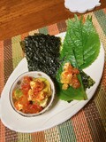 鯛チャンジャを使ったクリーミーチャンジャ