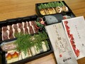 美しく並べられたこだわりの食材☆
