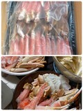 蟹開封時、解凍後