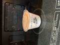 蓋を半分開けてレンジで１分