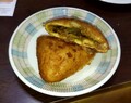 肉オニマシカレーパン。お肉ゴロゴロで贅沢