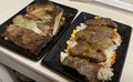 炭火焼熟成カルビ重とステーキ重