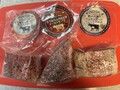 3種類の部位のローストビーフ