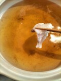 黄金の出汁にしゃぶしゃぶ