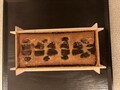 木の焼き型でじっくり焼かれています