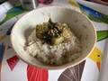 鯛茶漬けです。鯛の身がたっぷり入っています。