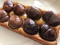 見事な栗甘露煮の整列