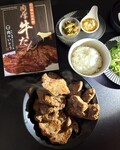 お皿には全量を(付け合わせは自前)
