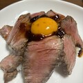 ローストビーフ丼にしてみました。