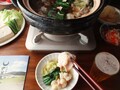 牛骨スープともつの相性がイイ！野菜も旨い