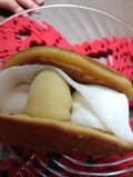 横からクリームたっぷり