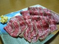 食べる直前のお肉