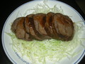 お肉の味が濃い目でしたので、野菜と一緒にいただきました。