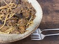 ミートパスタ贅沢バージョン