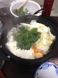 アツアツうまうまのフグ鍋です