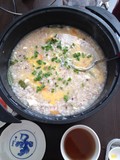 翌日の雑炊。最後の一滴まで堪能。