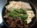 すき焼き鍋の代わりにフライパン