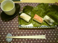 緑茶とよくあう、上品なおすしです。