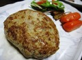 ふっくらとしたハンバーグですね