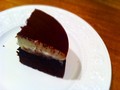 チョコ生地、生クリーム、カカオパウダーの黄金比。