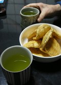 家内とお茶を頂いた際の写真です。