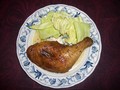 湯煎で１０分。簡単でした。キャベツは自分で用意しました。
