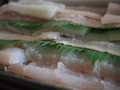 届いてすぐの鱧。