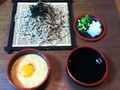 薬味は越前流の辛味大根おろし。子供には大好きなとろろも！