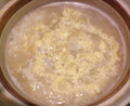 しめの雑炊は溶き卵で優しいお味で美味