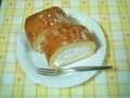 解凍後カットしたので、ちょっと崩れちゃいました！でも食べるのが楽しみ～♪