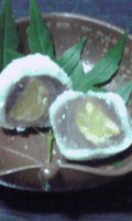 贅沢な栗と程よい餡と滑らかなお餅