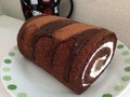 上から。パウダーとチョコソースが綺麗♪