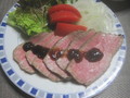ディナーでいただいたときの様子