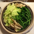 火を入れる前のモツ鍋